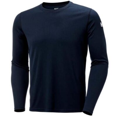Helly Hansen Tech LS Crew Mens T-Shirt - Navy - M