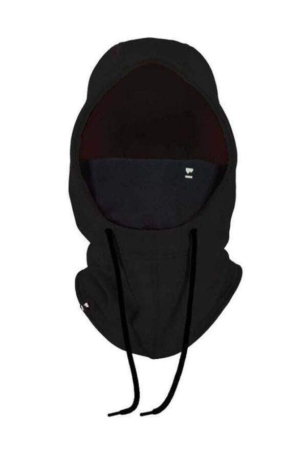 Mons Royale Unisex Decade Wool Fleece Hood - Black - One Size