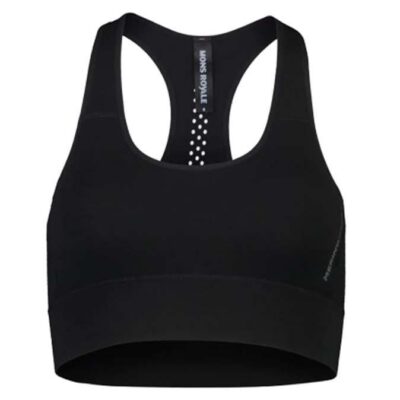Mons Royale Stratos Merino Shift Womens Sports Bra - Black - L
