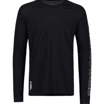 Mons Royale Temple Tech Merino LS Mens T-Shirt - VLU Black - XXL