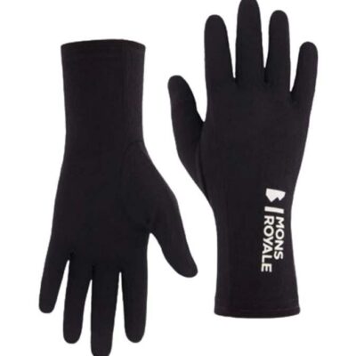 Mons Royale Volta Unisex Glove Liner - VLU Black - M