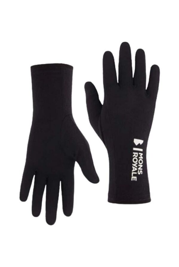 Mons Royale Volta Unisex Glove Liner - VLU Black - XL