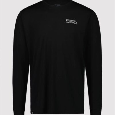 Mons Royale Icon Merino Air-Con LS Mens T-Shirt- ALU Black - S