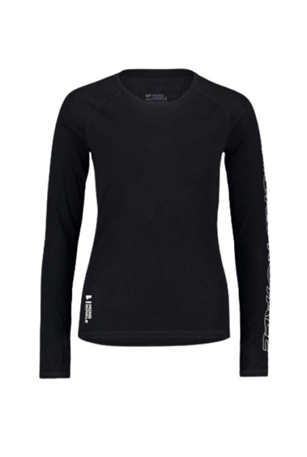 Mons Royale Bella Tech Merino Womens LS T-Shirt - Black - S