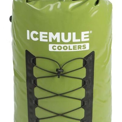 IceMule Pro 33L XLarge Waterproof Backpack Cooler Bag - Olive Green