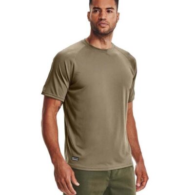Under Armour Tactical Tech Short Sleeve Mens T-Shirt - Federal Tan/None - XL