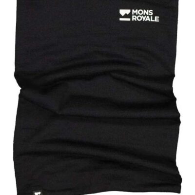Mons Royale Double Up Unisex Neckwarmer - Black
