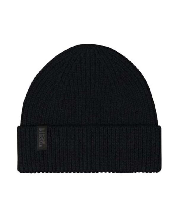 Mons Royale Fjord Merino Beanie - Black