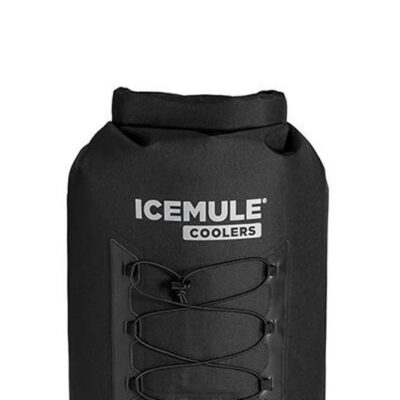 IceMule Pro 23L Large Waterproof Backpack Cooler Bag - Black
