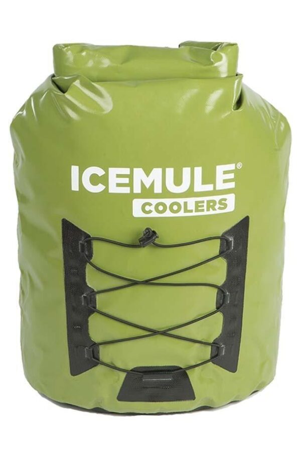 IceMule Pro 23L Large Waterproof Backpack Cooler Bag - Olive Green