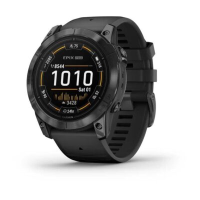 Garmin Epix Pro Gen 2 Smartwatch - Glass/Slate Gray SS/Black - 51 mm