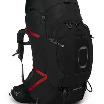 Osprey Aether Plus 100L Mens Hiking Backpack - Black - S/M