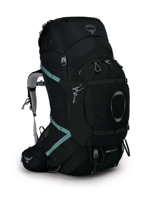 Osprey Ariel Plus 85L Womens Hiking Backpack - Black - XS/S