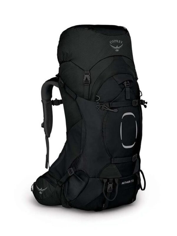 Osprey Aether 55 Mens Hiking Backpack - Black - L/XL