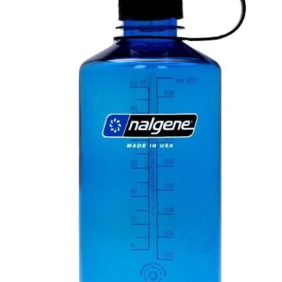 Nalgene Sustain Narrow Mouth Water Bottle - 1000ml - Blue w/ Black