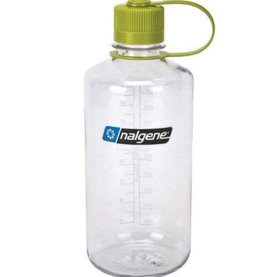 Nalgene Sustain Narrow Mouth Water Bottle - 1000ml - Clear with Green