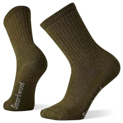 Smartwool Hike Classic Edition Full Cushion Solid Crew Mens Socks - Military Olive - S