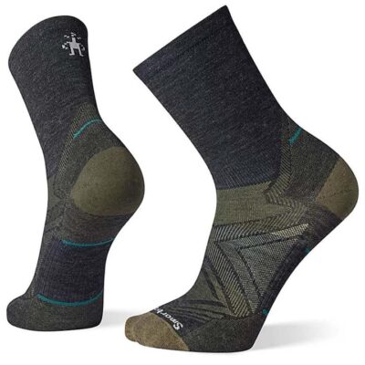 Smartwool Run Zero Cushion Mid Crew Womens Socks - Charcoal - S