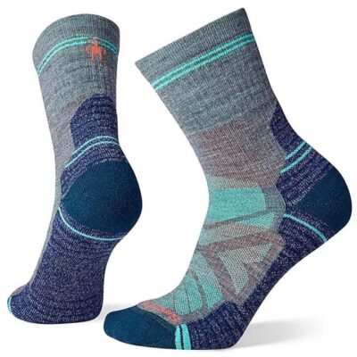 Smartwool Hike Light Cushion Mid Crew Womens Socks - Medium Gray - L