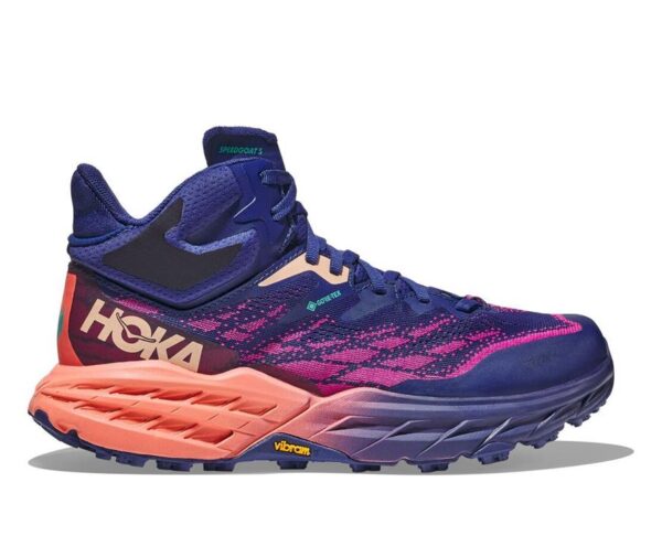 Hoka Speedgoat 5 Mid GTX Womens Hiking Boots - Bellwether Blue/Camellia