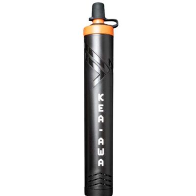 Kea AWA Water Filtration Straw - Black/Orange