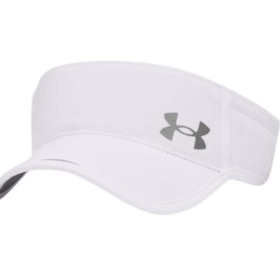 Under Armour Isochill Launch Run Womens Visor - White/Reflective