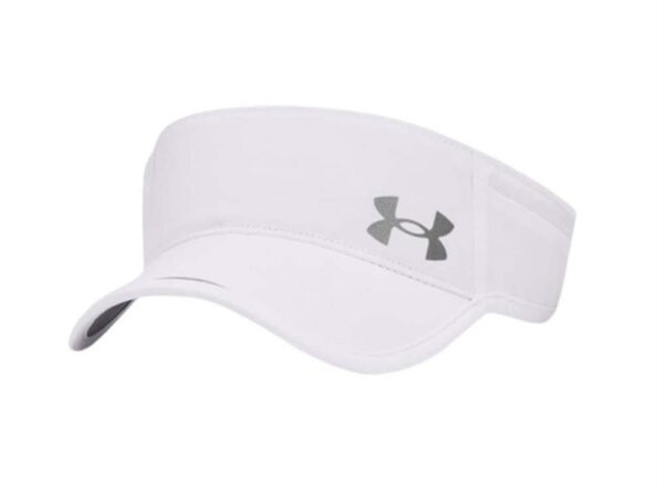 Under Armour Isochill Launch Run Womens Visor - White/Reflective