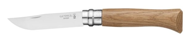 Opinel Classic No. 8 Stainless Steel Oak Folding Knife - 8.5cm