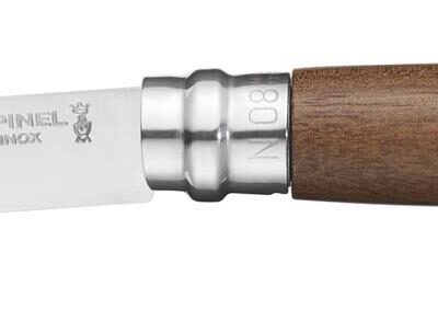 Opinel Classic No. 8 Stainless Steel Walnut Folding Knife - 8.5cm