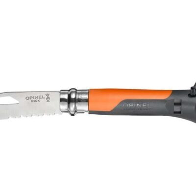 Opinel No. 8 Outdoor Folding Knife - Orange Handle - 8.5cm