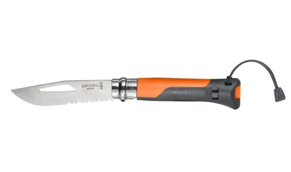 Opinel No. 8 Outdoor Folding Knife - Orange Handle - 8.5cm