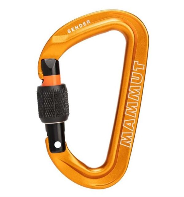 Mammut Sender Screwgate Carabiner - Gold
