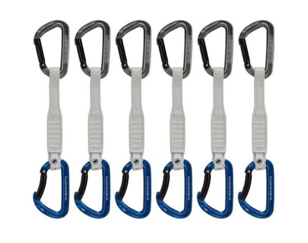 Mammut Workhorse Keylock 17cm 6-Pack Quickdraws - Grey/Blue