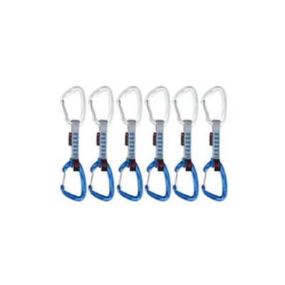 Mammut Crag Wire 10 cm Indicator 6-Pack Quickdraws - Silver/Ultra Marine