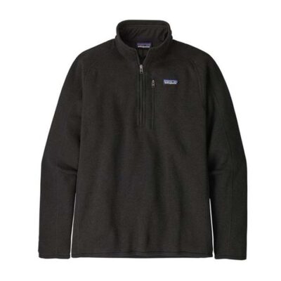 Patagonia Better Sweater Mens 1/4 Zip Fleece Pullover - Black - XS
