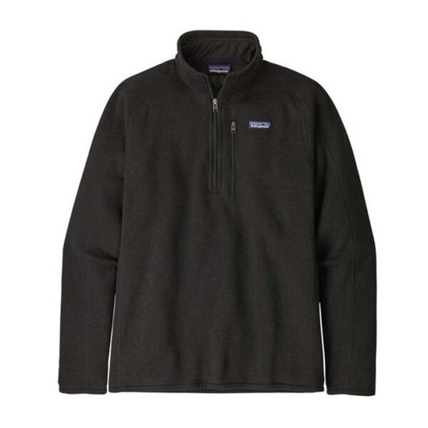 Patagonia Better Sweater Mens 1/4 Zip Fleece Pullover - Black - XS