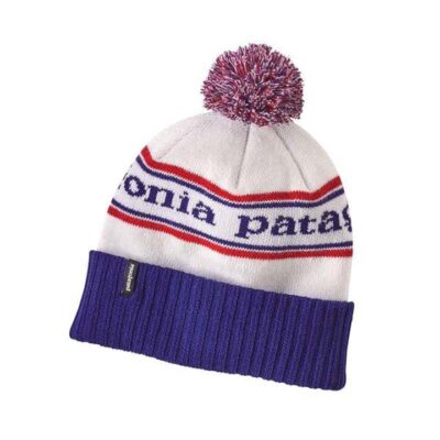 Patagonia Powder Town Unisex Beanie - Park Stripe: Viking Blue