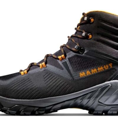 Mammut Sapuen High GTX Mens Hiking Boots - Black/Dark Radiant - 9.5US / 8.5UK