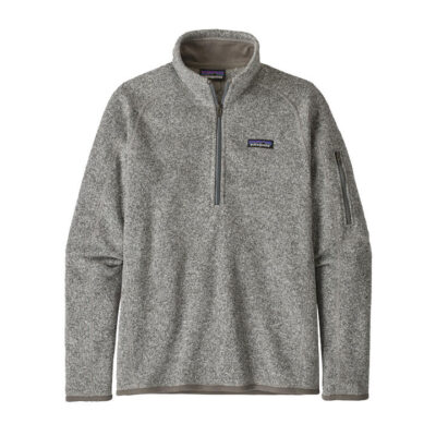 Patagonia Better Sweater 1/4 Zip Womens Fleece Jacket - Birch White - S
