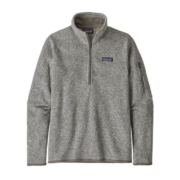 Patagonia Better Sweater Womens 1/4 Zip Fleece Pullover - Birch White - XL