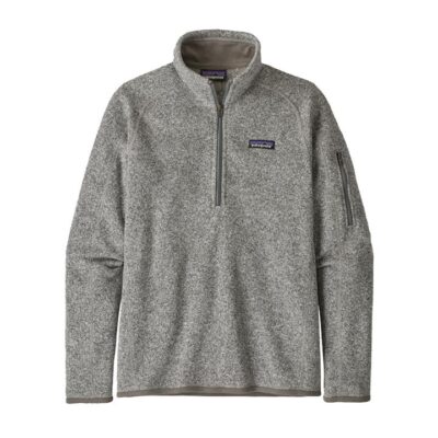 Patagonia Better Sweater Womens 1/4 Zip Fleece Pullover - Birch White - XS