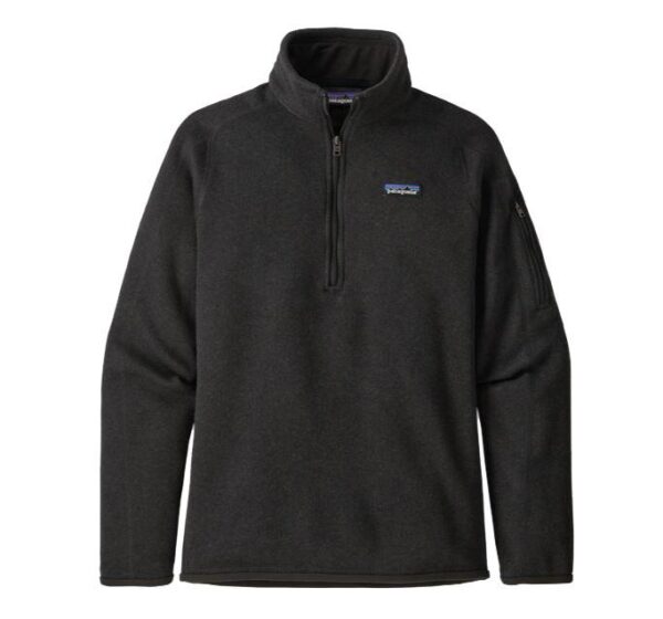 Patagonia Better Sweater Womens 1/4 Zip Fleece Pullover - Black - XL