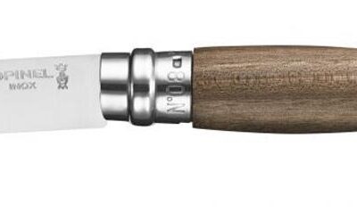 Opinel No. 8 Atelier Stainless Steel Walnut/Ebony Knife - 8.5cm