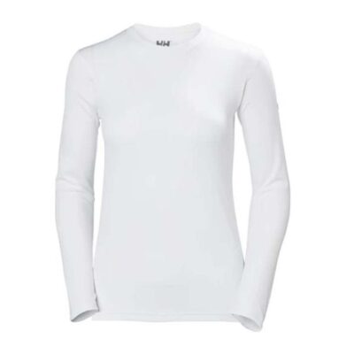 Helly Hansen Tech LS Crew Womens T-Shirt - White - XS