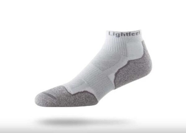 Lightfeet EVOLUTION Mini Crew Unisex Running Socks - White - MED