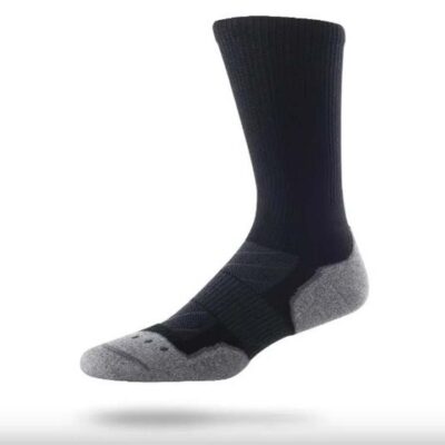Lightfeet EVOLUTION Crew Unisex Running Socks - Black MED