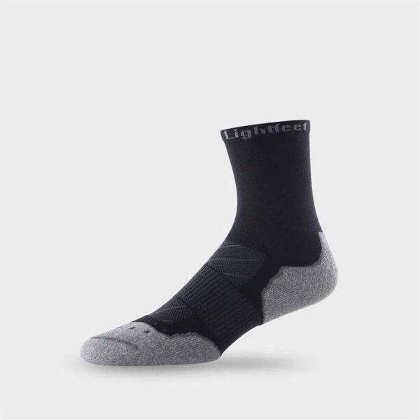 Lightfeet Evo Trail Unisex Half Crew Socks - Black - M