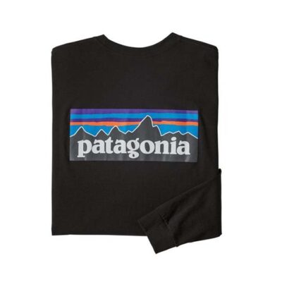 Patagonia P-6 Logo Responsibili-Tee Mens Long Sleeve T-Shirt - Black - L