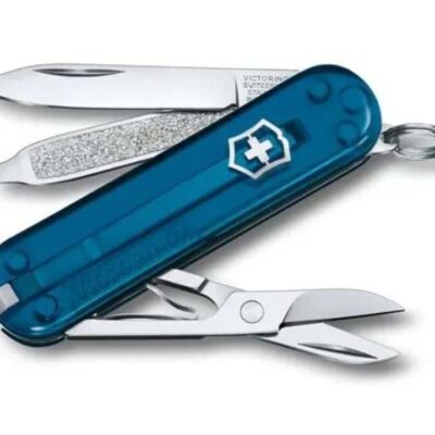 Victorinox Classic SD Transparent Pocket Knife - Sky High