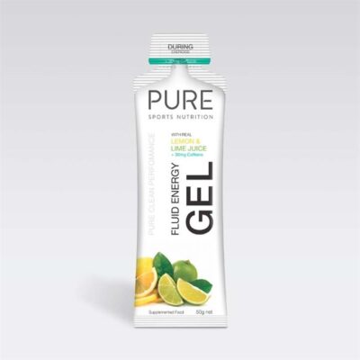 Pure Fluid Energy Gels - Lemon Lime Caffeine - 50g